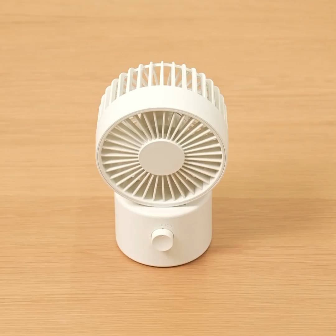 首振り機能付き コードレスデスクファン | 無印良品