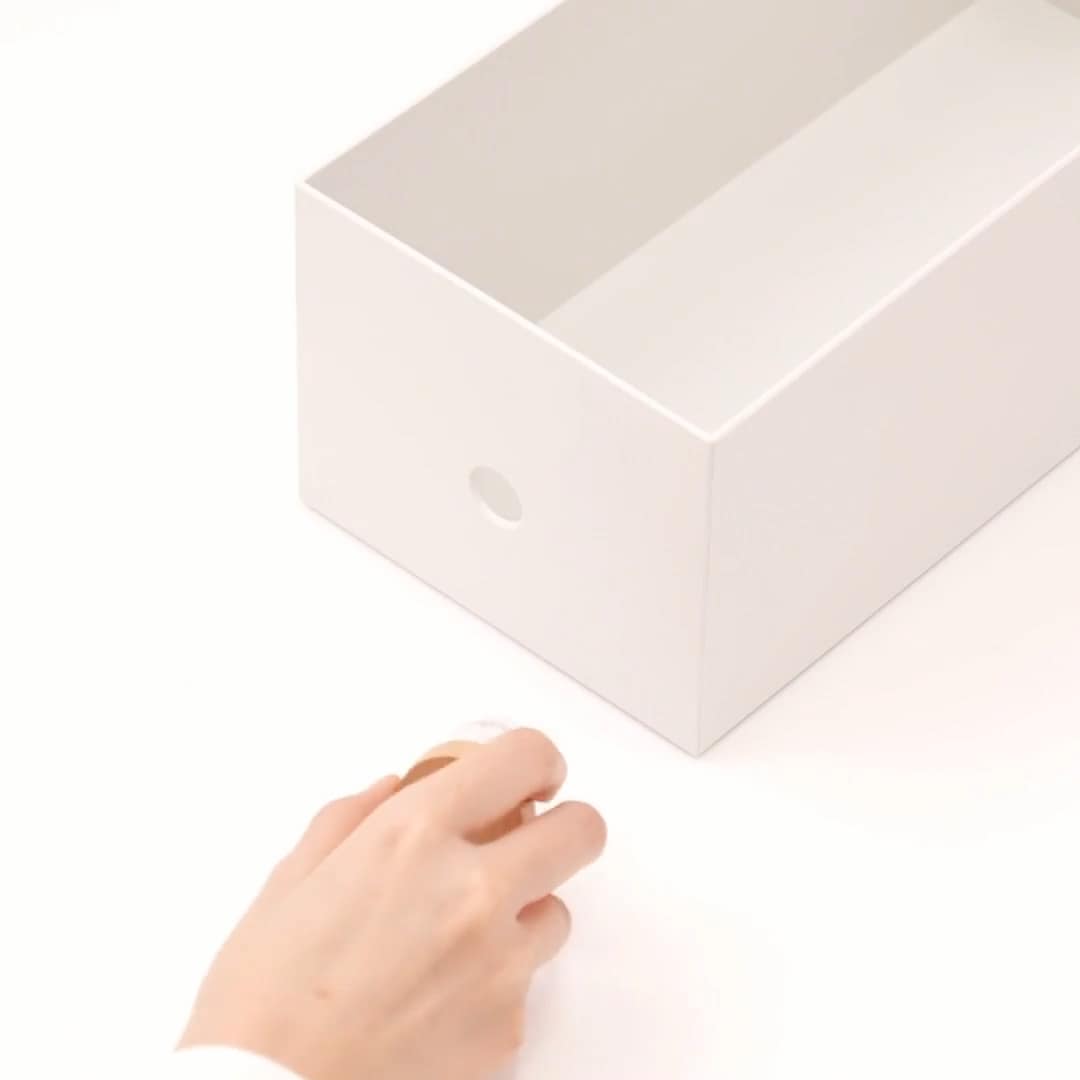 引き出しやすくなる つまみ 丸型 ファイルボックス用 | 無印良品