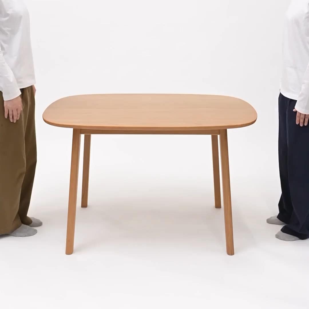 高さが変えられる木製テーブル | 無印良品