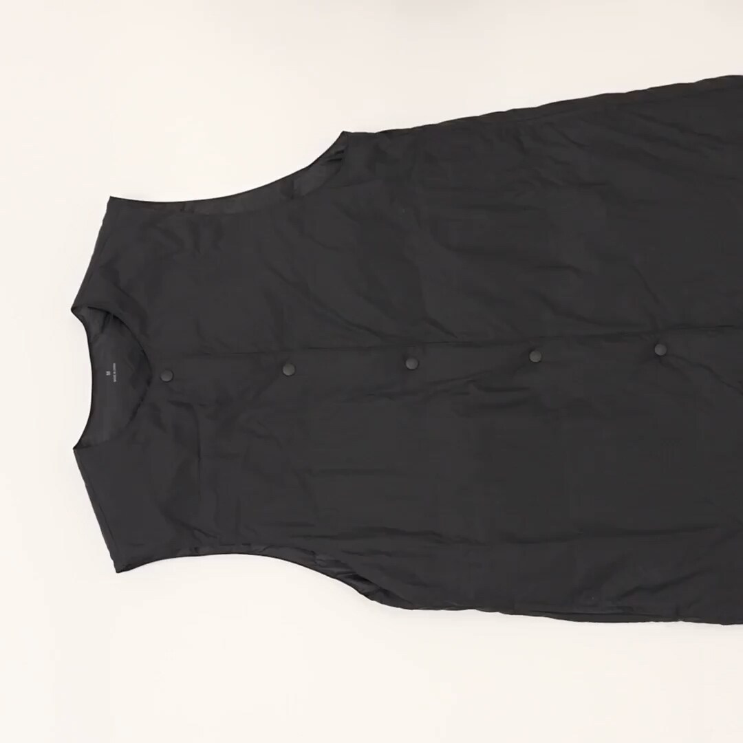 婦人 軽量ダウンポケッタブルノーカラーロングベスト | 無印良品