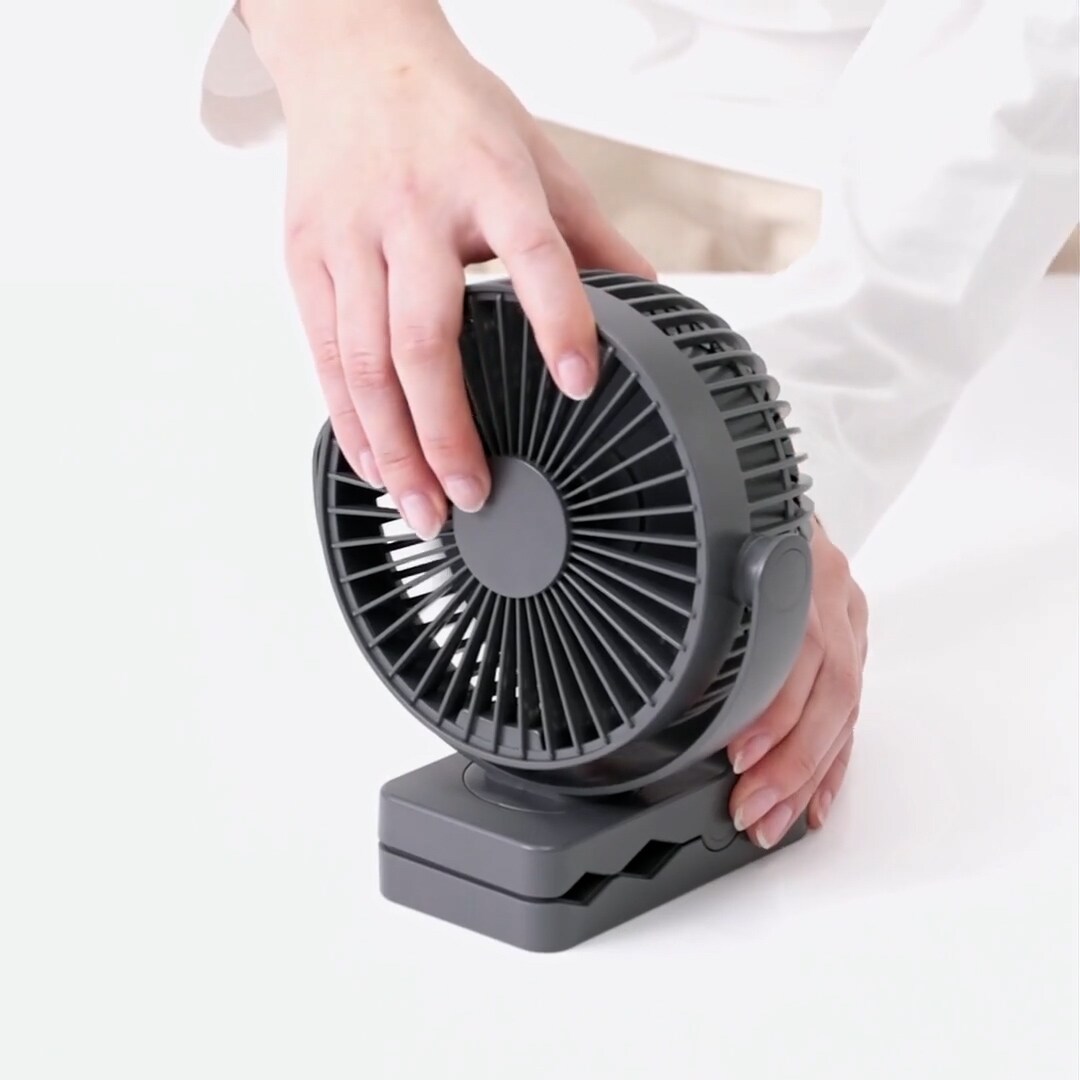 置いても使える 充電式クリップファン | 無印良品