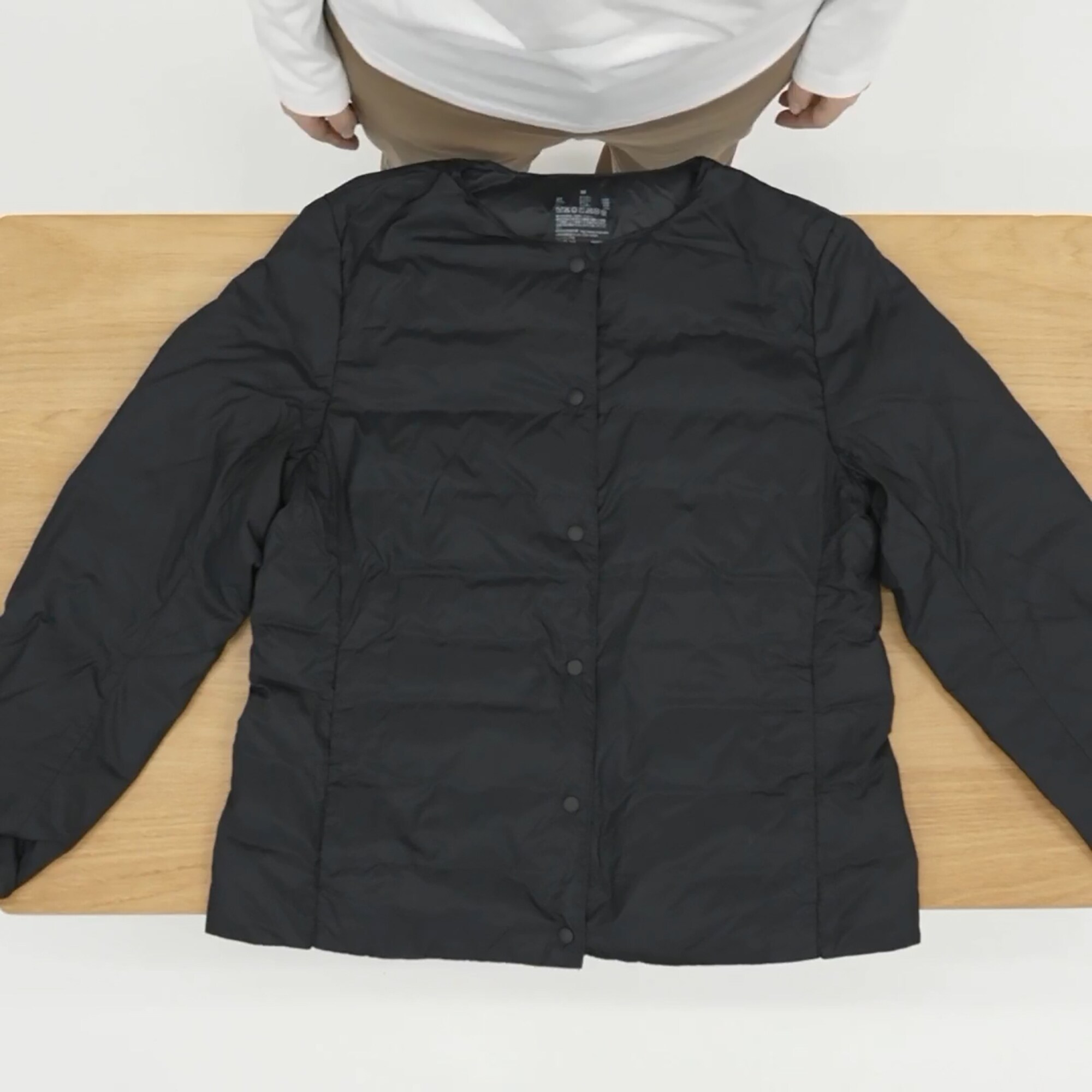 婦人 軽量ダウンノーカラージャケット（帯電防止裏地） | 無印良品