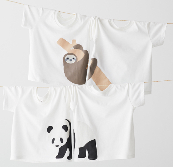 動物T恤與坐墊，讓孩子認識瀕危動物，從小認知保育環境