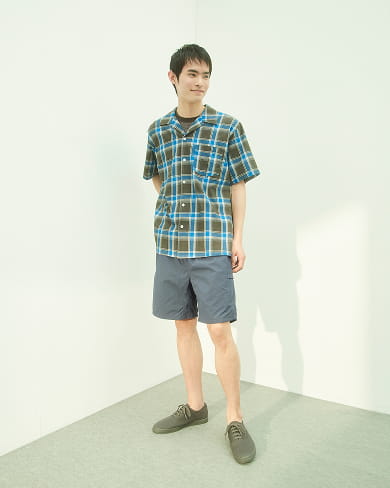 男透氣短袖布帛POLO衫