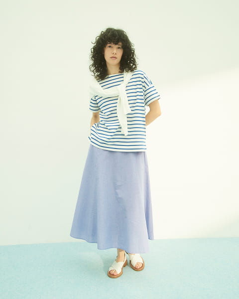 女涼感寬襬裙