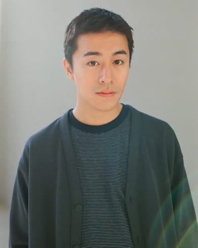 男二重織V領開襟衫