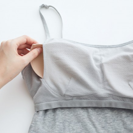 Silk Blend Camisole with Removable Cups
