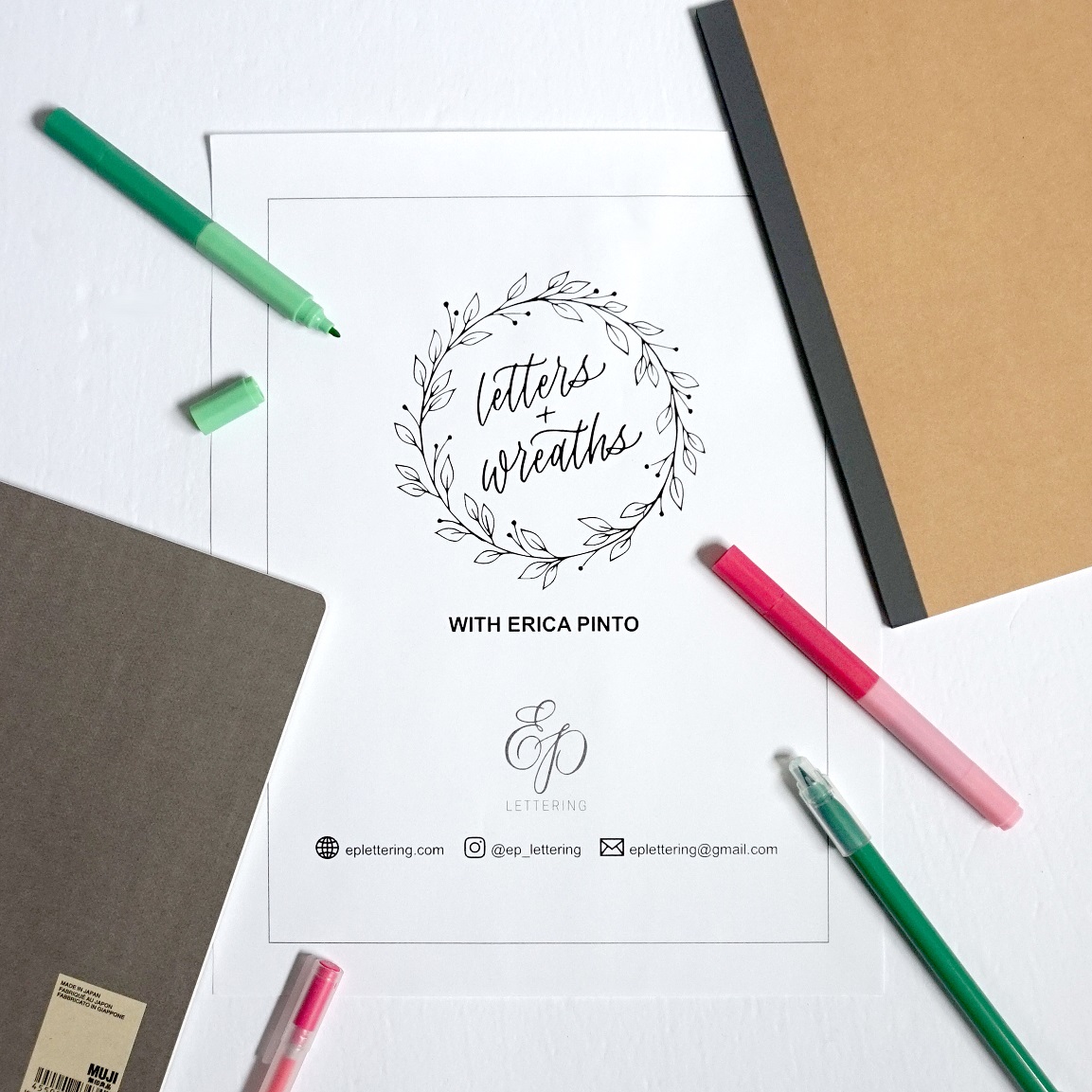 MUJI Letters and Wreaths