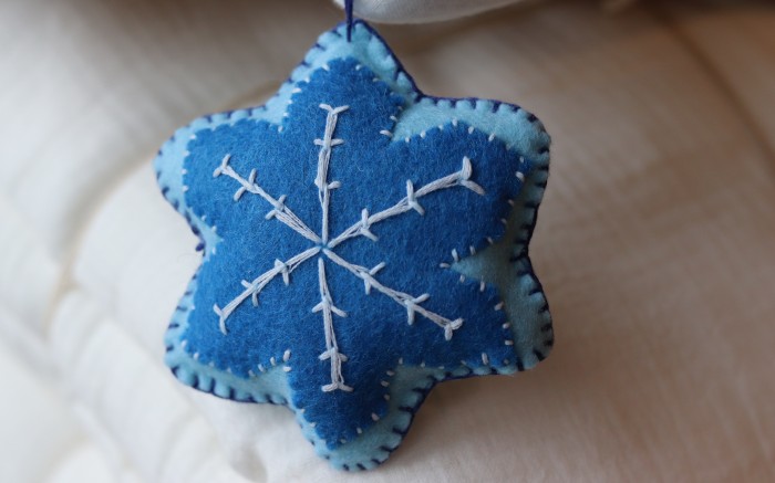 Snowflake Felt Ornament