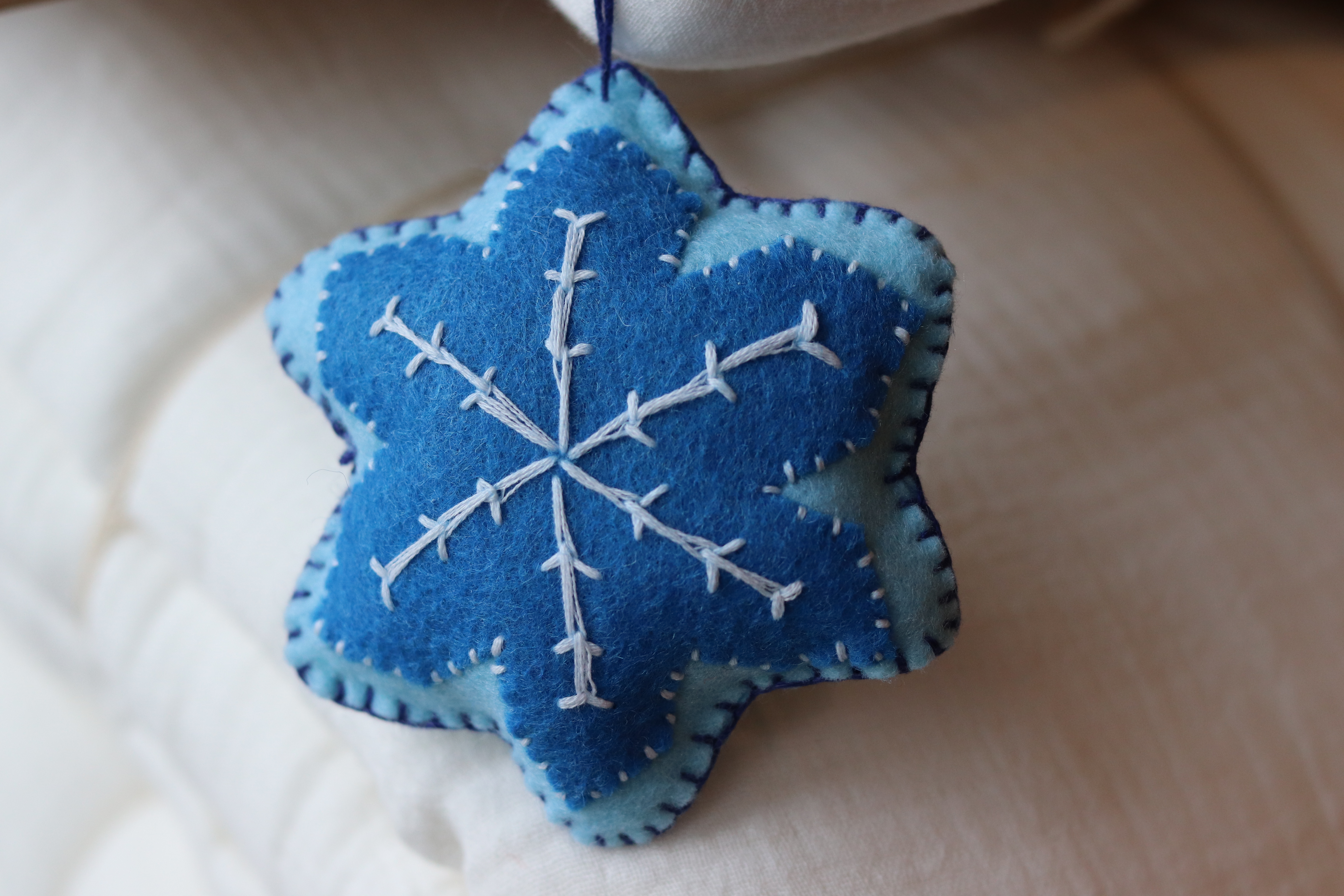 IMG_3548 Snowflake Felt Ornament