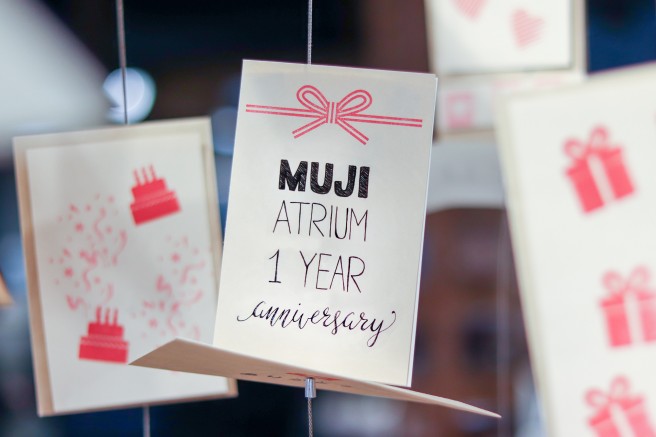 MUJI Atrium 1 Year Anniversary