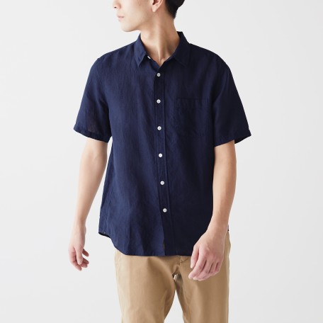 French Linen Shirt Men