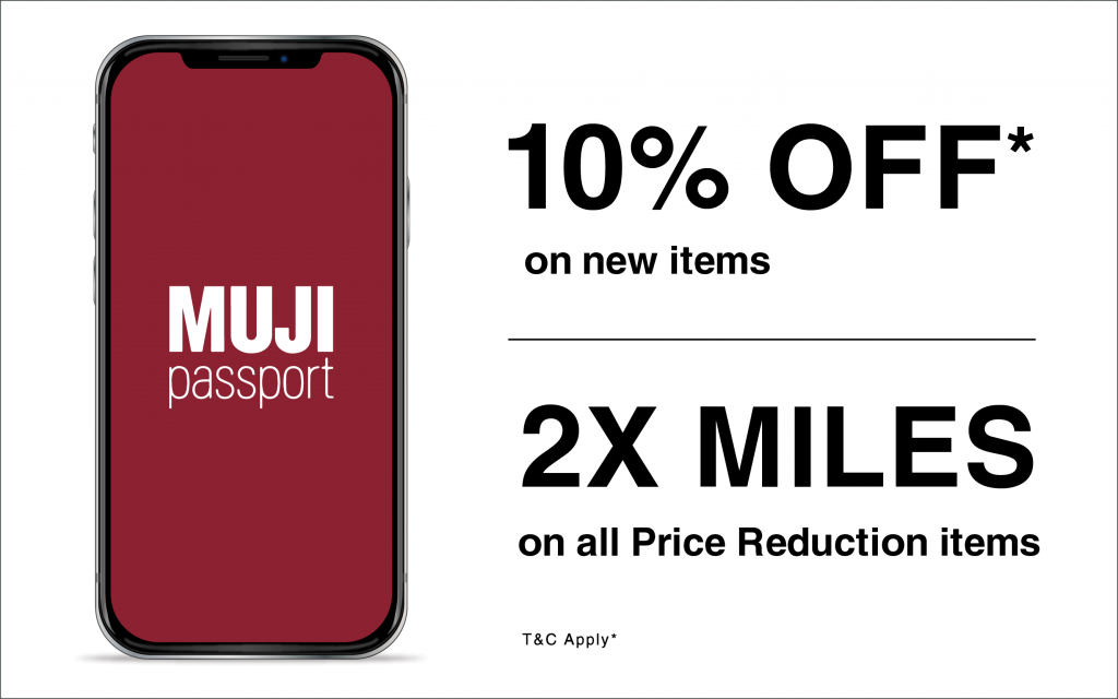MUJI passport Offers April News MUJI