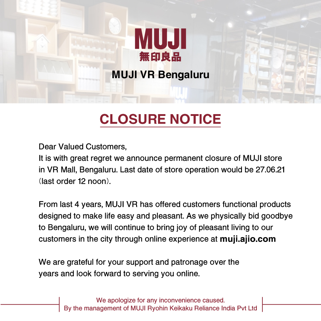 muji-vr-bengaluru-closure-notice-news-muji